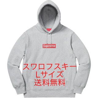 シュプリーム(Supreme)のLサイズSwarovski Box Logo Hooded Sweatshirt(パーカー)
