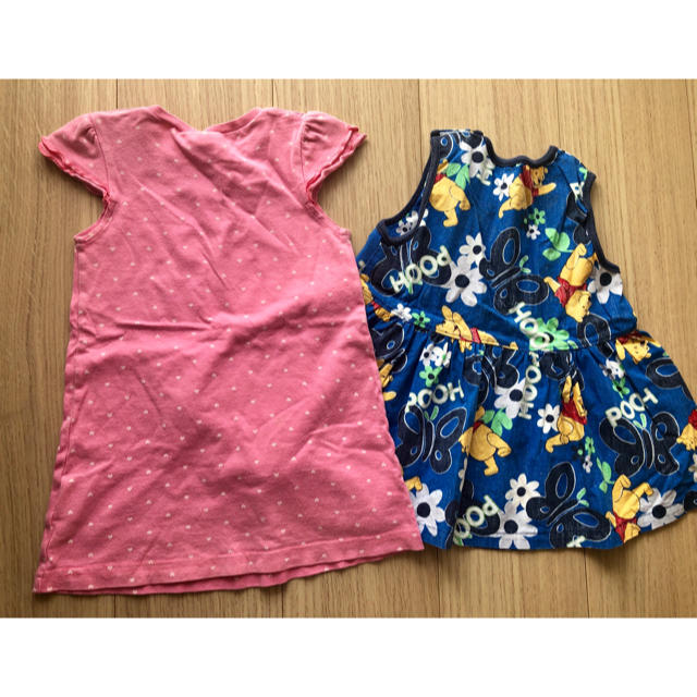 くまのプーさん(クマノプーサン)のワンピース 2着セット❤️ キッズ/ベビー/マタニティのキッズ服女の子用(90cm~)(ワンピース)の商品写真