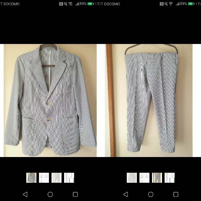 GU(ジーユー)のGU  セットアップ　ジャケット　パンツ メンズのスーツ(セットアップ)の商品写真