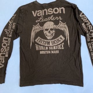 バンソン(VANSON)の【良好】【激渋】Vanson バンソン　スカルウイングプリント　ロンT サイズM(Tシャツ/カットソー(七分/長袖))