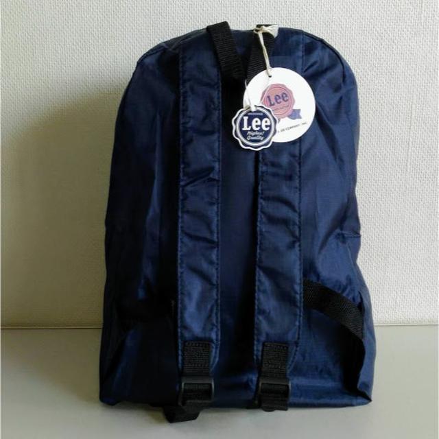 Lee(リー)の【新品】リー / Lee パッカブルバッグ / リュックサック（NAVY) メンズのバッグ(バッグパック/リュック)の商品写真