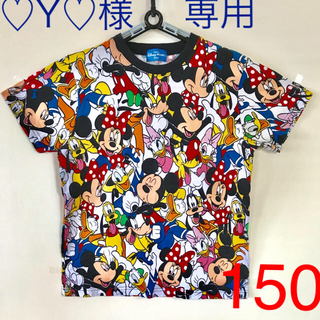 ディズニー(Disney)のディズニー 総柄 Tシャツ 150cm(Tシャツ(半袖/袖なし))