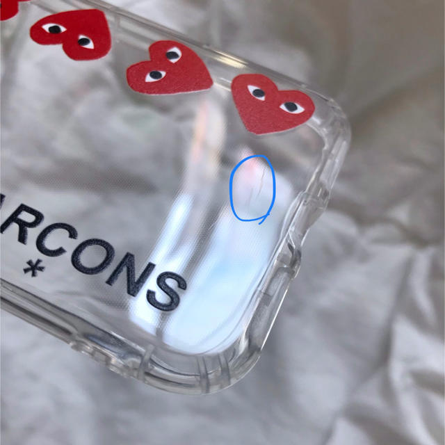 COMME des GARCONS(コムデギャルソン)のギャルソン ❤︎ iPhoneケース 7/8 シンプル ハート カバー スマホ/家電/カメラのスマホアクセサリー(iPhoneケース)の商品写真