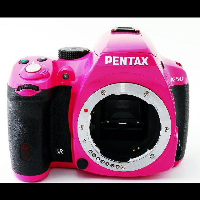 ショット極少!!ペンタックス Pentax K-50 Wレンズセット ピンク♪