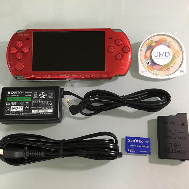 美品 PSP-3000 ラディアントレッド