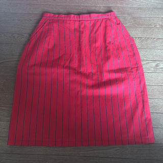 【値下げ】クローディ・ピエルロ ♡ ストライプスカート(ひざ丈スカート)