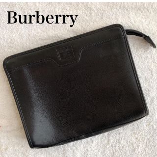 バーバリー(BURBERRY)の【月末値下げ】バーバリー セカンドバッグ クラッチバッグ 黒 ブラック(セカンドバッグ/クラッチバッグ)