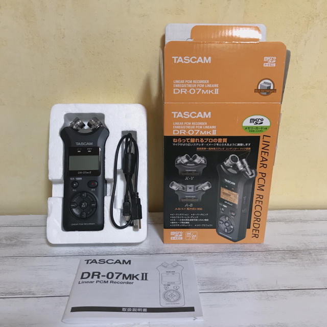 TASCAM リニアPCMレコーダー DR_07MK2JJ 楽器のレコーディング/PA機器(その他)の商品写真