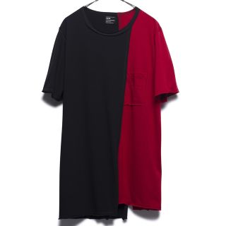 ヨウジヤマモト(Yohji Yamamoto)のs'yte サイト レッド ブラック 半袖Tシャツ ヨウジヤマモト YOHJI(Tシャツ/カットソー(半袖/袖なし))