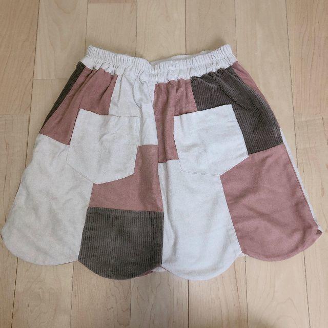 NICE CLAUP(ナイスクラップ)のpatchwork skirt* レディースのスカート(ミニスカート)の商品写真