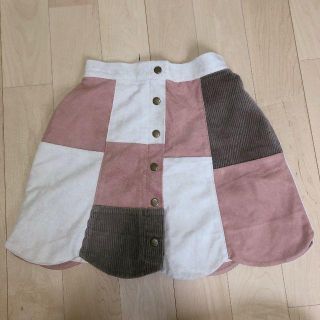 ナイスクラップ(NICE CLAUP)のpatchwork skirt*(ミニスカート)