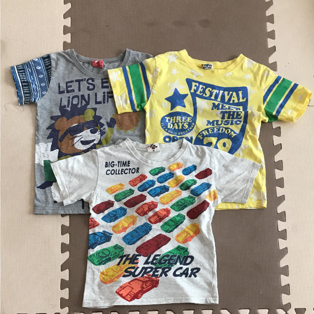 Tシャツ 3枚セット 130 キッズ/ベビー/マタニティのキッズ服男の子用(90cm~)(Tシャツ/カットソー)の商品写真