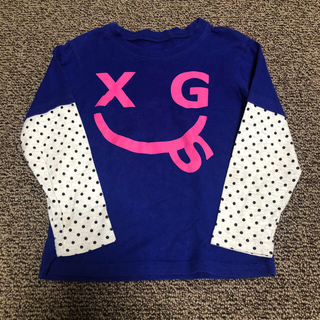 エックスガール(X-girl)のX-girl 110 重ね着ロンＴ(Tシャツ/カットソー)