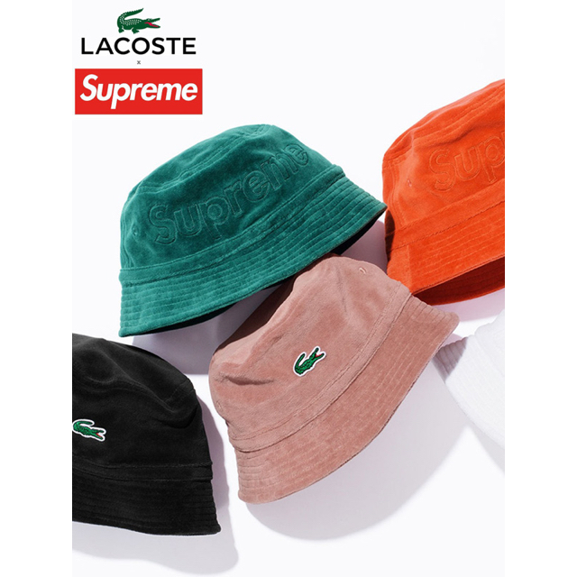 Supreme(シュプリーム)のSupreme 2018 ss Lacoste バケットハット グリーン メンズの帽子(ハット)の商品写真