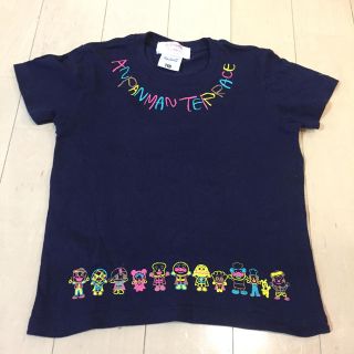 アンパンマン(アンパンマン)の【ほぼ未使用】アンパンマンテラス 半袖Tシャツ 紺 110(Tシャツ/カットソー)