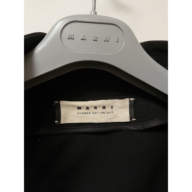 Marni(マルニ)のMARNI コート 黒 38 レディースのジャケット/アウター(スプリングコート)の商品写真