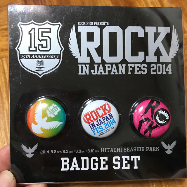 ROCK IN JAPAN 缶バッチセット ロッキン チケットの音楽(音楽フェス)の商品写真