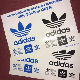 アディダス(adidas)の"adidas" ステッカー 2枚セット(ステッカー)