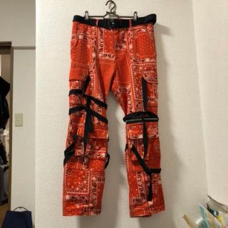 オフホワイト(OFF-WHITE)のROGIC ロジック ペイズリー ボンテージ  パンツ サイズL おまけ付き(ワークパンツ/カーゴパンツ)