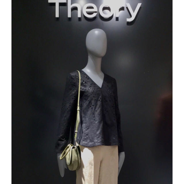 Theory アイレット リネンブラウス 18SS 昨季シャツ/ブラウス(長袖/七分)