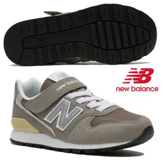 ニューバランス(New Balance)の大人もOK ニューバランス 24cm KV996 CWY グレー 子供 キッズ(スニーカー)