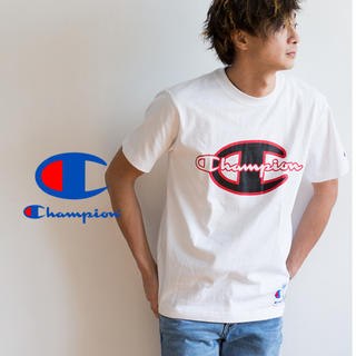 チャンピオン(Champion)のチャンピオン  ビッグロゴTシャツ  新品未使用  ホワイトSサイズ (Tシャツ/カットソー(半袖/袖なし))