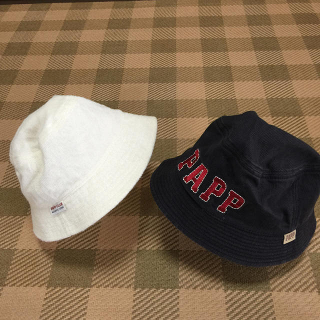 papp(パプ)の値下げ❗️❗️PAPP 帽子 2個セット キッズ/ベビー/マタニティのこども用ファッション小物(帽子)の商品写真