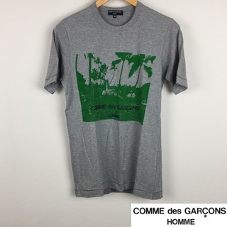コムデギャルソン(COMME des GARCONS)の極美品 コムデギャルソンオム 半袖Tシャツグレー サイズM(Tシャツ/カットソー(半袖/袖なし))