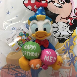 ディズニー(Disney)のディズニー ドナルド 誕生日 ぬいぐるみ ぬいば(キャラクターグッズ)