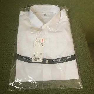 ユニクロ(UNIQLO)のUNIQLO ファインクロス ストレッチフィット ブロードシャツ（長袖）未開封(シャツ)