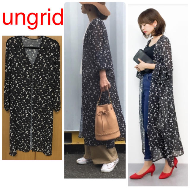 Ungrid(アングリッド)のアングリッド  フラワーシフォンガウン レディースのワンピース(ロングワンピース/マキシワンピース)の商品写真