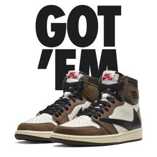 ナイキ(NIKE)のNIKE JORDAN 1 トラビススコット(スニーカー)