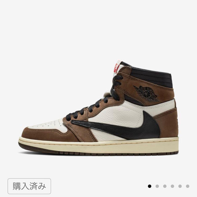 NIKE(ナイキ)のナイキ ジョーダン1 ハイ  トラビス・スコット TRAVIS SCOTT   メンズの靴/シューズ(スニーカー)の商品写真