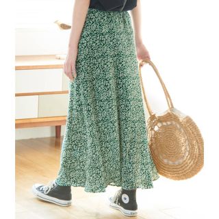 ロペピクニック(Rope' Picnic)の❄︎最終価格【新品WEB限定品】ロペピクニック プリーツ花柄スカート(ロングスカート)