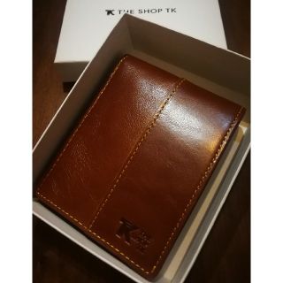 タケオキクチ(TAKEO KIKUCHI)のTHE SHOP TK　新品　メンズ　レザーウォレット(ブラウン二折)(折り財布)