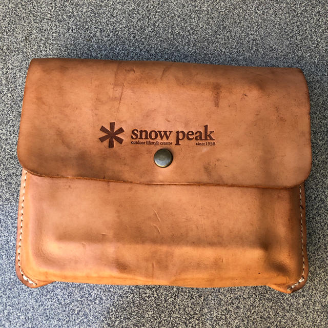 Snow Peak - スノーピーク トラメジーノ本革ケースの通販 by 熊 Snow Peak - スノーピーク トラメジーノ本革ケースの通販 by 熊