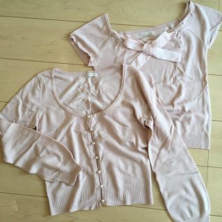 ウィルセレクション(WILLSELECTION)のnao様専用　ウィルセレクション アンサンブル 春夏薄ピンク(アンサンブル)