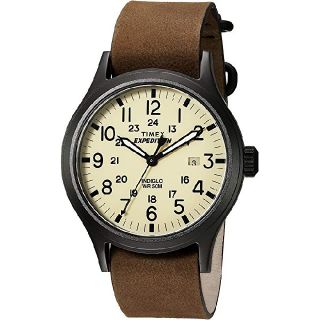 タイメックス(TIMEX)の特価！！【新品】TIMEXエクスペディションTWC007000ブラウンレザー(腕時計(アナログ))