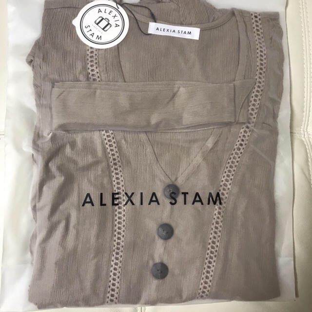 ALEXIA STAM(アリシアスタン)の☆新品☆ALEXIA STAM Summer Dress Light Brown レディースのトップス(シャツ/ブラウス(長袖/七分))の商品写真