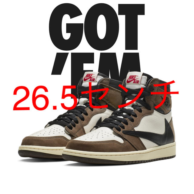 売れ筋アイテムラン NIKE - AIR JORDAN 1 TRAVIS SCOTT スニーカー ...