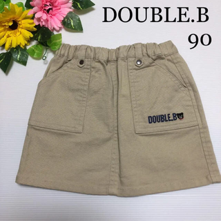 ダブルビー(DOUBLE.B)の2点専用！ミキハウス ダブルビー スカート 90  (スカート)