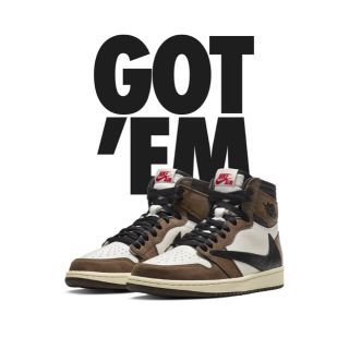 ナイキ(NIKE)のaj1 travis scott nike 28cm(スニーカー)