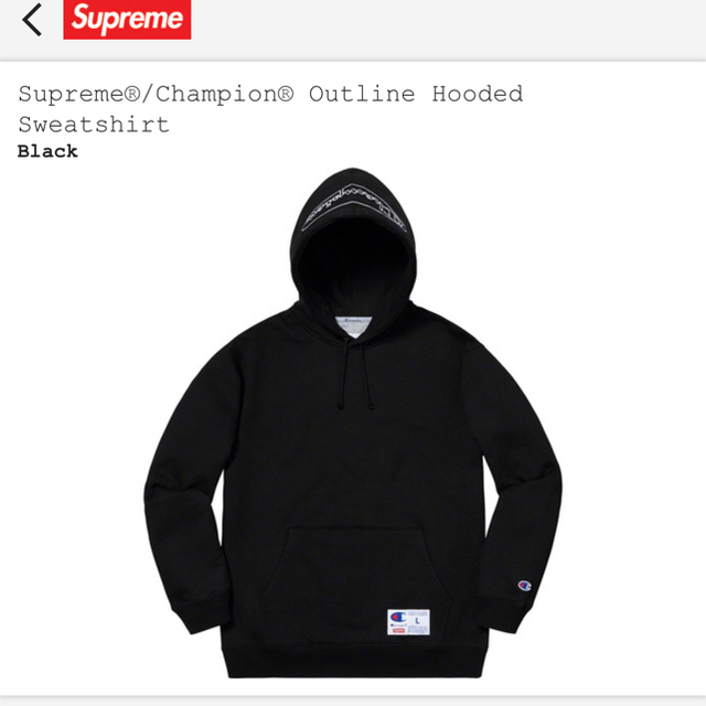Champion® Outline Hooded Sweatshirt XL