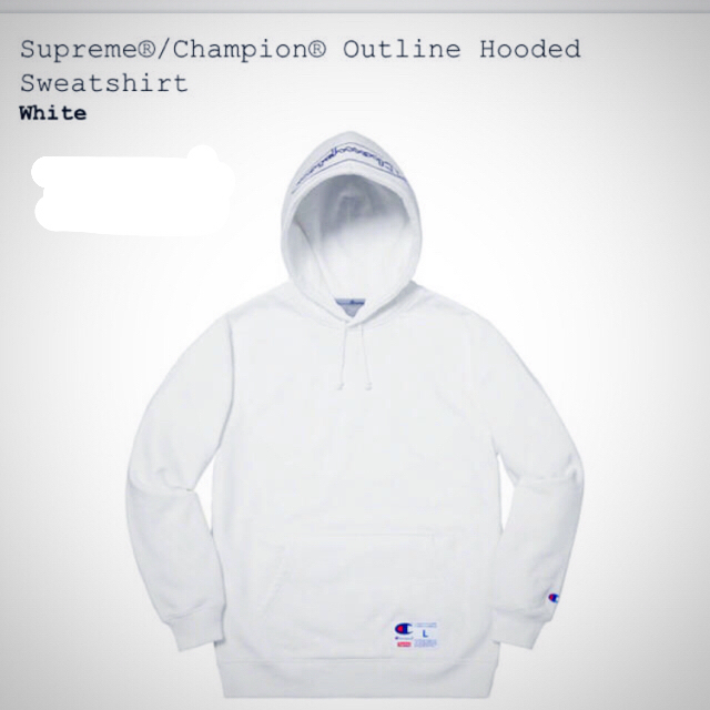 Supreme Champion Outline Hooded Sweat