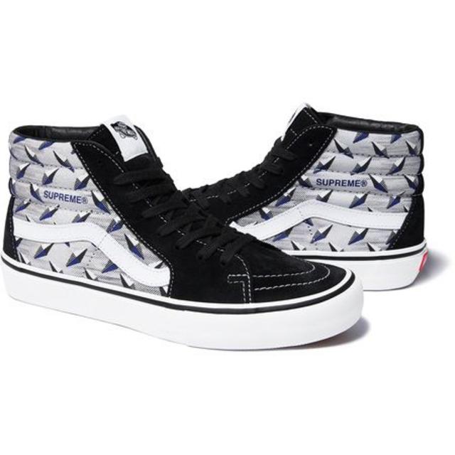 27.5cm Supreme x Vans SK8-Hi Pro 黒 国内正規品