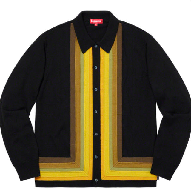 Corner Stripe Polo Sweater