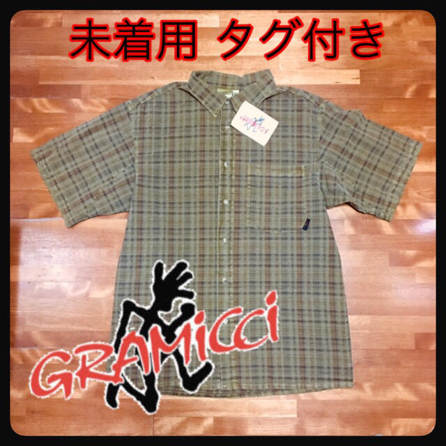 GRAMICCI(グラミチ)の未着用 タグ付き 『 グラミチ 涼感シャツ 』 メンズのトップス(Tシャツ/カットソー(半袖/袖なし))の商品写真