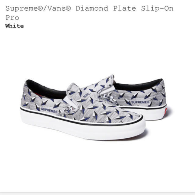 Supreme(シュプリーム)のSupreme Vans® Diamond Plate Slip-On Pro メンズの靴/シューズ(スリッポン/モカシン)の商品写真