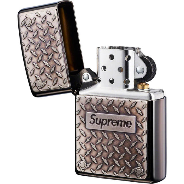 新品 supreme supreme Diamond Plate Zippo