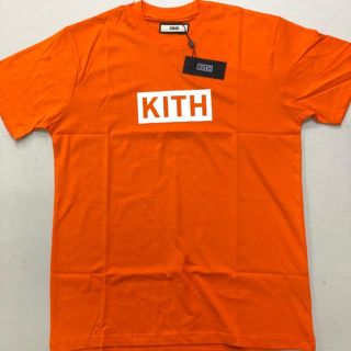 KITH（キス）BOXLOGO Tシャツ★オレンジ / サイズM(Tシャツ/カットソー(半袖/袖なし))